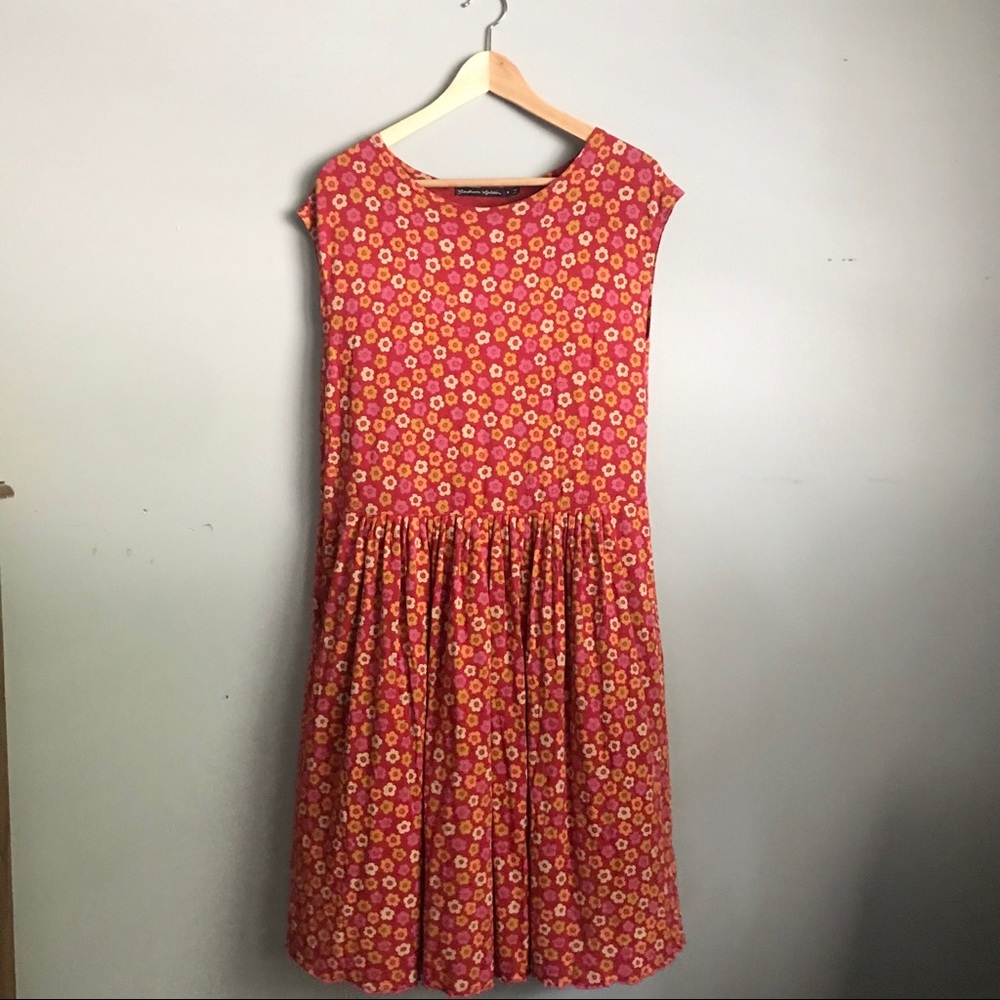 Gudrun Sjödén Red Floral Dress Size Medium